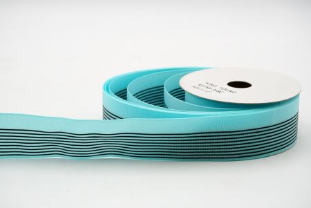 Fita de gorgorão com design linear reto azul aqua_K1756-318C